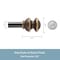 Kenney Mfg Kenney Kendall 5/8" Standard Decorative Window Curtain Rod, 28-48", Oil Rubbed Bronze KN71718V1 - alternate 3